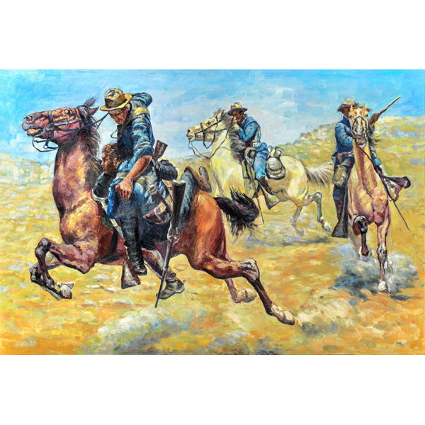Canora Grey Aiding A Comrade On Canvas by Hulis Mavruk Print Wayfair